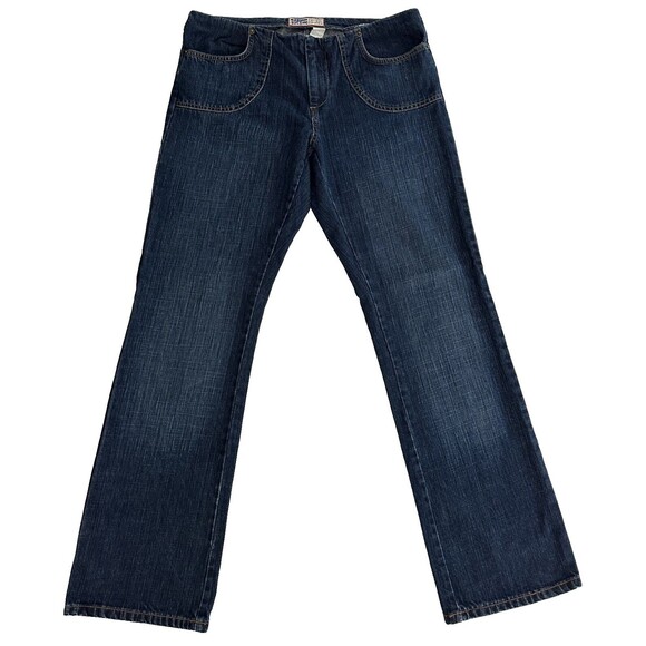 Old Navy Women's VTG Y2K No Waist Low Rise Straight Leg Jeans Size 12 - Rare! - Picture 1 of 6